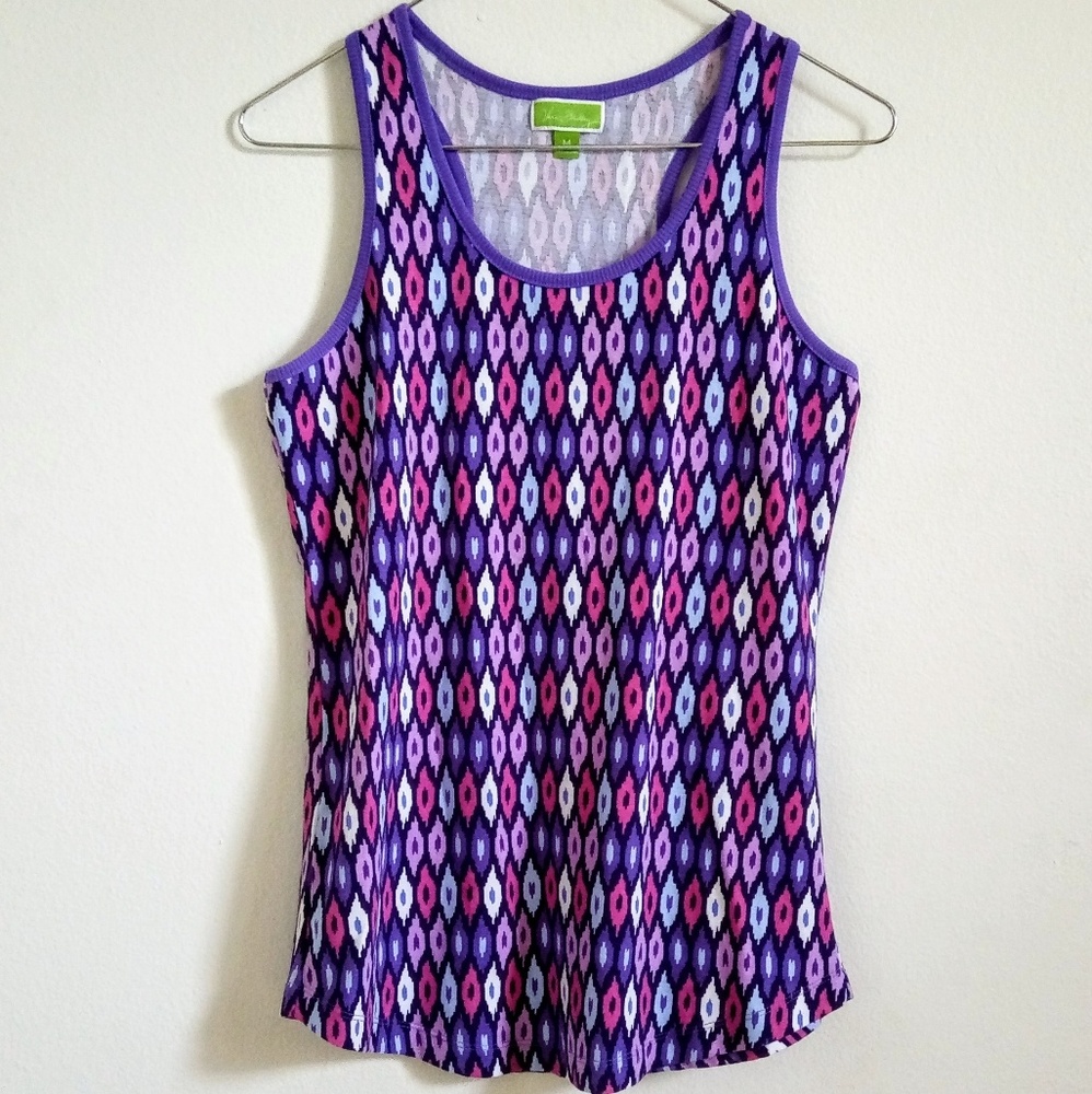 Vera Bradley Purple Ikat Lounge Wear Tank Top M